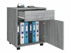 New Armario ruedas madera contrachapada Sonoma 45x38x54 cm Cajonera De Escritorio