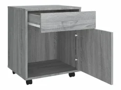 New Armario ruedas madera contrachapada Sonoma 45x38x54 cm Cajonera De Escritorio