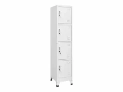 vidaxl Armario taquilla con 4 compartimentos 38x45x180 cm