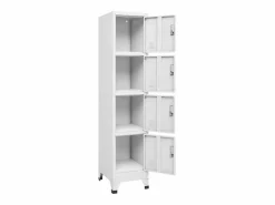 vidaxl Armario taquilla con 4 compartimentos 38x45x180 cm