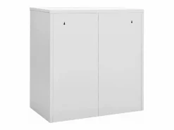 Hot Armario taquilla de acero gris claro y 90x45x92,5 cm Armario Oficina