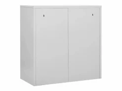 vidaxl Armario taquilla de acero gris claro y 90x45x92,5 cm Azul