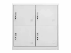 Hot vidaxl Armario taquilla de acero claro 90x45x92,5 cm Gris
