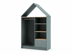 Armario vestidor juvenil Misty Cloud Verde Salvia - Oak Soft Muebles Niño