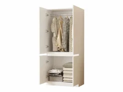 Best Armario 70x40x170 cm - 4 puertas - con varilla para colgar ropa - Armario