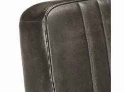 Outlet Garden Furniture Armel Sillón voladizo cuero auténtico envejecido Gris