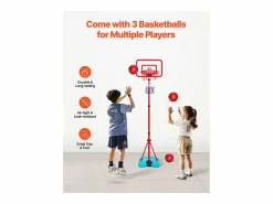 Aro de Baloncesto SucceBuy Canasta de Baloncesto Infantil, Altura Ajustable, Portátil, para Niños