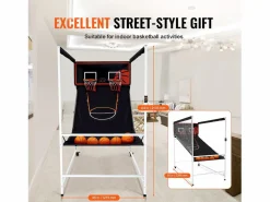 Discount Aro de Baloncesto SucceBuy Juego Arcade de Baloncesto de Interior Double Shot para 2 Jugadores y 5 Pelotas