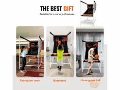 Discount Aro de Baloncesto SucceBuy Juego Arcade de Baloncesto de Interior Double Shot para 2 Jugadores y 5 Pelotas