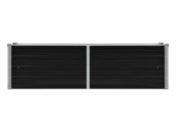 New Clicnbuy Arriate de acero galvanizado 160x40x45 cm Gris antracita