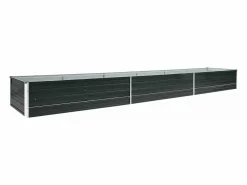 Best Arriate de jardín de acero galvanizado antracita 480x80x45 cm Jardinera