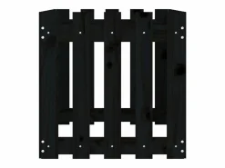 Clicnbuy Arriate elevado jardín con valla madera pino 100x50x50cm