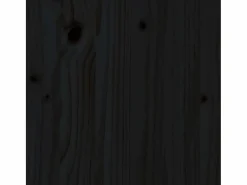 Clicnbuy Arriate elevado jardín con valla madera pino 100x30x30cm Negro