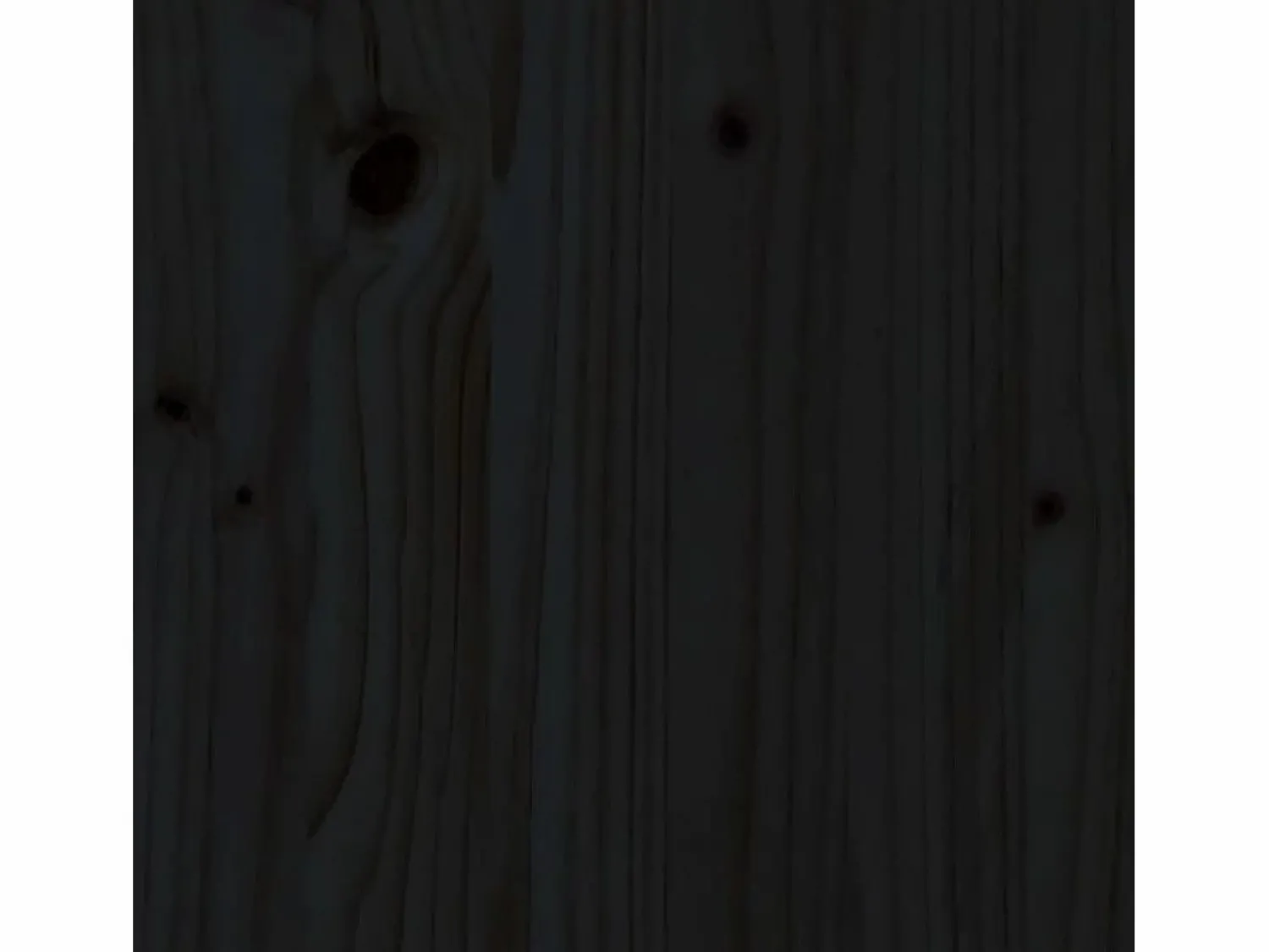 Clicnbuy Arriate elevado jardín con valla madera pino 100x30x30cm Negro