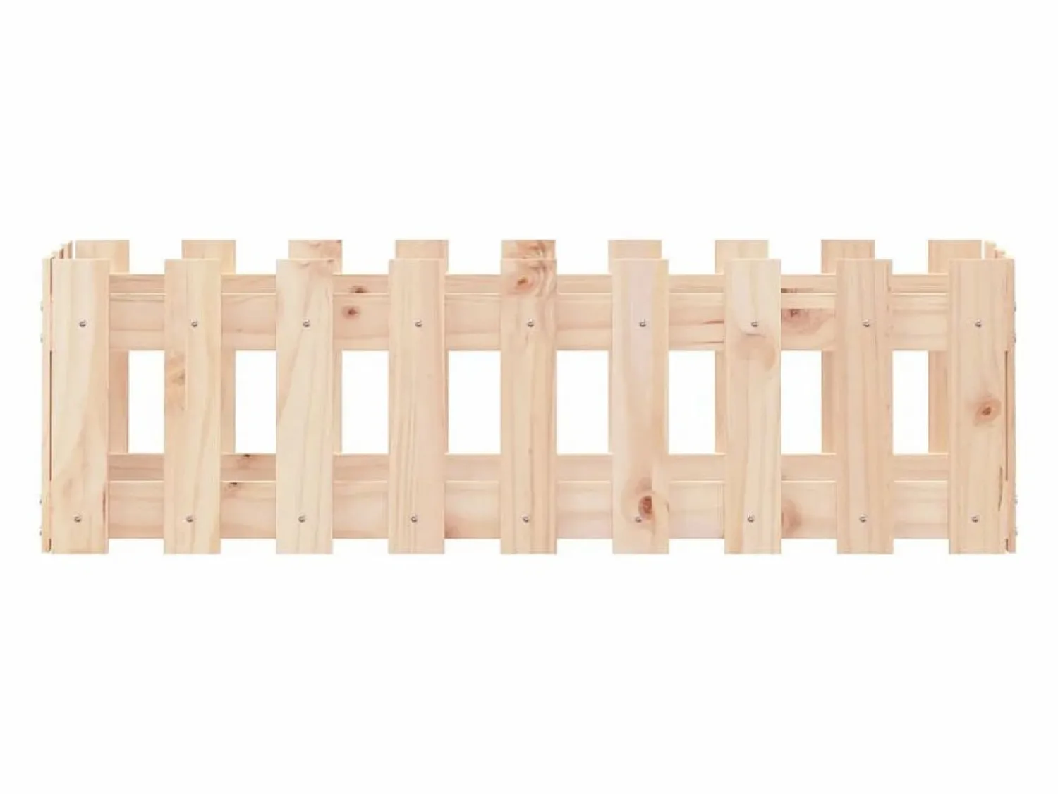 Online Arriate elevado jardín con valla madera maciza pino 100x30x30cm Jardinera