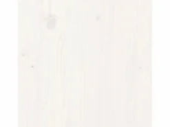 Clicnbuy Arriate elevado jardín con valla madera pino 100x50x70cm Blanco