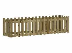 Clicnbuy Arriate elevado jardín valla madera impregnada pino 200x50x50cm