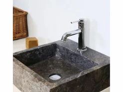 Online Essebagno Art Deco Mezclador bajo de lavabo cromado Plateado