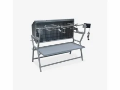 Sale Sweeek Asador de carbón con espetón eléctrico Gris