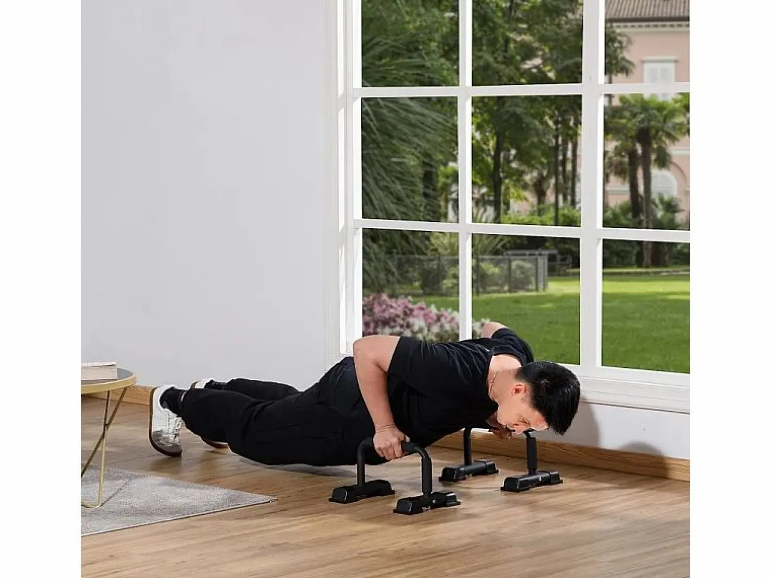 Sale Asas de flexiones de acero antideslizantes para un entrenamiento efectivo, color (36x25x20 cm) Aparato De Musculación