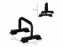 Sale Asas de flexiones de acero antideslizantes para un entrenamiento efectivo, color (36x25x20 cm) Aparato De Musculación