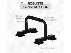 Sale Asas de flexiones de acero antideslizantes para un entrenamiento efectivo, color (36x25x20 cm) Aparato De Musculación