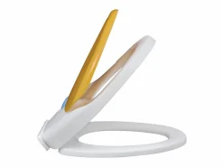Helloshop26 Asiento de inodoro con cierre suave para adultos y niños y amarillo 02_0002893