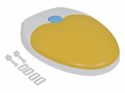Helloshop26 Asiento de inodoro con cierre suave para adultos y niños y amarillo 02_0002893
