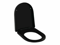 Helloshop26 Asiento de inodoro con cierre suave inodoro asiento de inodoro baño hogar restaurante tienda hotel 02_0002913 Negro