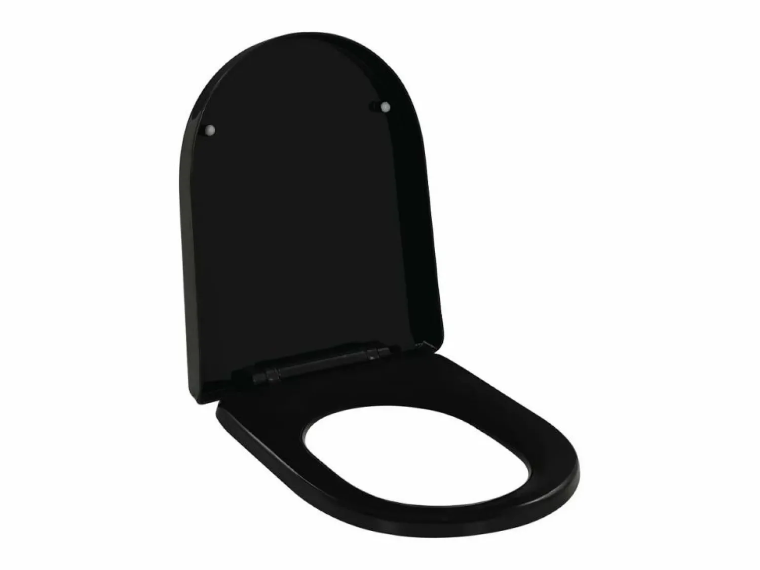 Helloshop26 Asiento de inodoro con cierre suave inodoro asiento de inodoro baño hogar restaurante tienda hotel 02_0002913 Negro