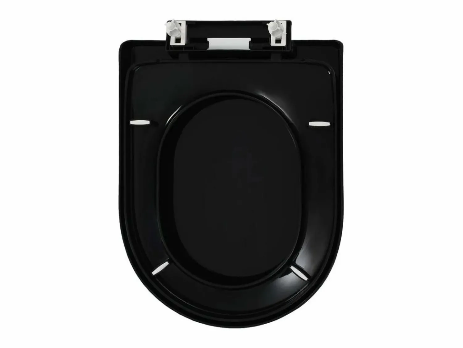 Helloshop26 Asiento de inodoro con cierre suave inodoro asiento de inodoro baño hogar restaurante tienda hotel 02_0002913 Negro