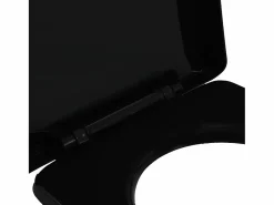Helloshop26 Asiento de inodoro con cierre suave inodoro asiento de inodoro baño hogar restaurante tienda hotel 02_0002913 Negro