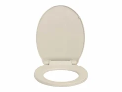 Online Helloshop26 Asiento de inodoro con tapa de cierre suave ovalado color albaricoque 02_0002919 Multicolor