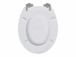 Helloshop26 Asiento de inodoro con tapa de cierre suave MDF 02_0002875