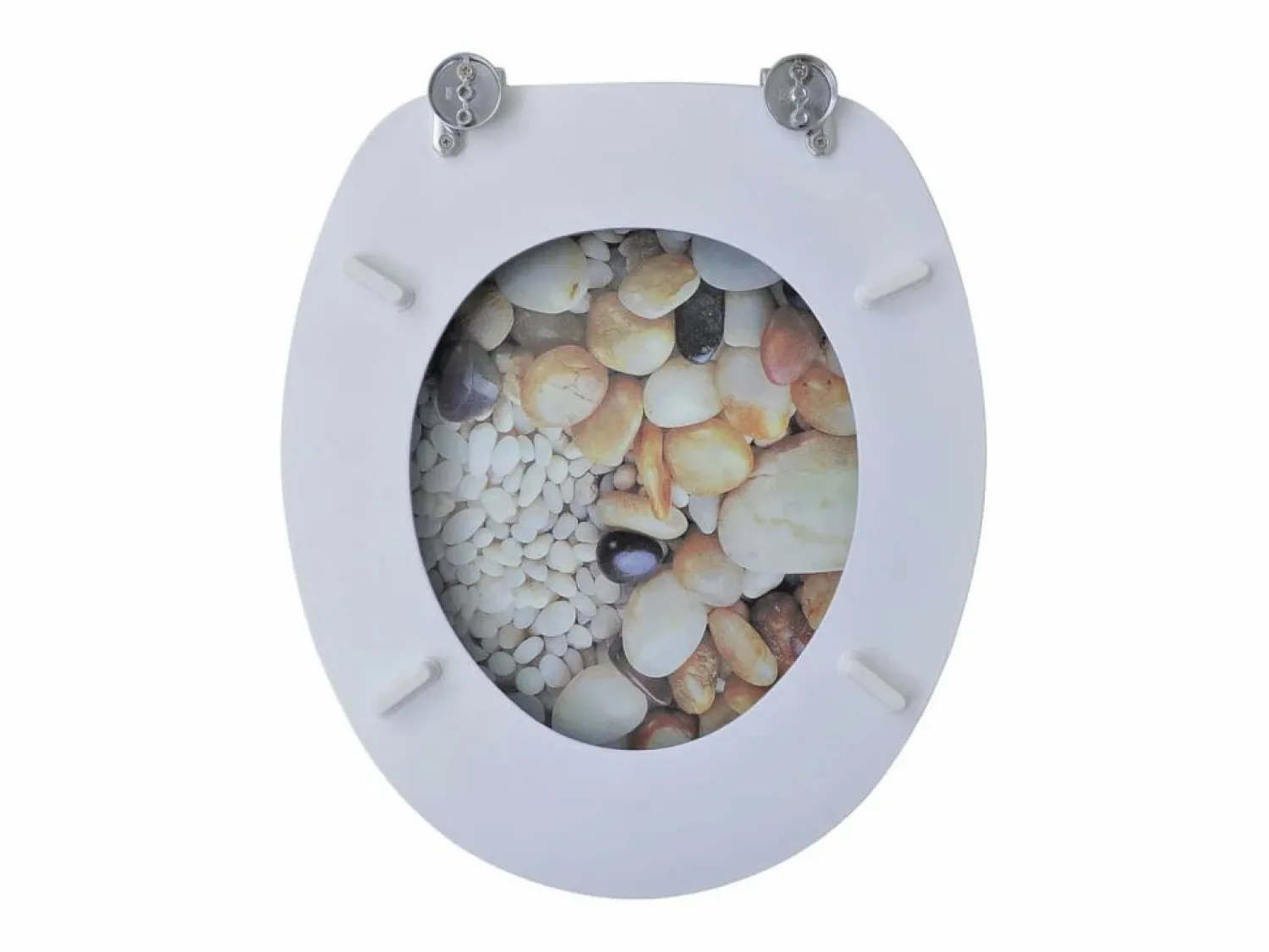 Helloshop26 Asiento de inodoro con tapa con diseño de guijarros taza de inodoro 02_0002888