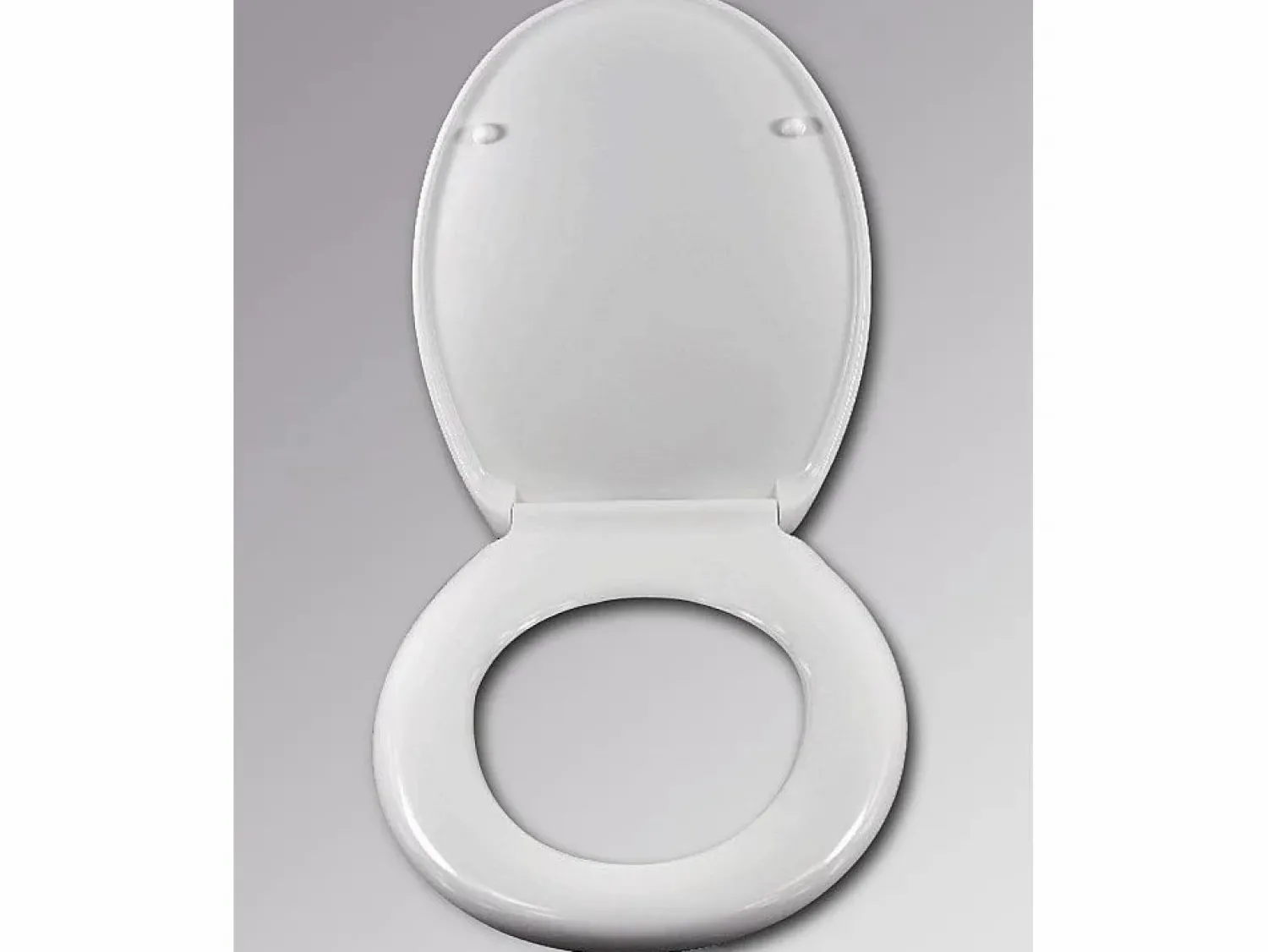 Sale Helloshop26 Asiento de inodoro de plástico con bajada automática y mecanismo de liberación rápida 19_0000677 Blanco