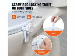 Clearance Asiento de inodoro elevado SucceBuy 10 cm, instalación rápida, plástico resistente, capacidad 136 kg, universal e higiénico Tapa De Inodoro