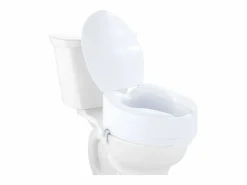 New Asiento de Inodoro Elevado SucceBuy, 12,7 cm de Altura, Capacidad de 136 kg, Elevador Universal, Blanco