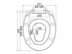 Online Helloshop26 Asiento de inodoro familiar con asiento para niños asiento de inodoro de plástico con cierre automático 19_0000682 Blanco