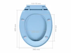 Sale Helloshop26 Asiento de inodoro ovalado de cierre suave 02_0002924 Azul