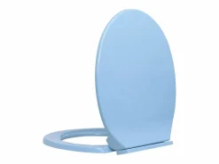 Sale Helloshop26 Asiento de inodoro ovalado de cierre suave 02_0002923 Azul