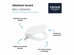 GROHE Asiento de lavabo cerámico Bau