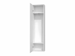 TOPESHOP ATARA - Armario recibidor con espejo grande - 180x50x35 cm - Dos baldas + barra para colgar - Mueble de entrada