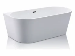Shower & Design Bañera acrílica blanca, 245L, 170 x 75 x 58 cm, DIVINA