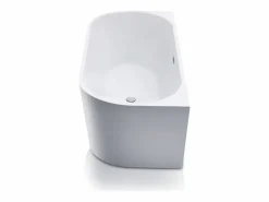 Shower & Design Bañera acrílica blanca, 245L, 170 x 75 x 58 cm, DIVINA