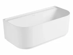 Bañera acrílica de pared blanca EQUINOXE de 170 cm Blanco