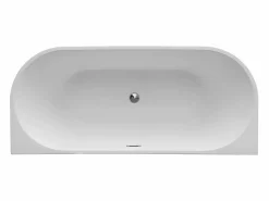 Discount Bañera acrílica negra, 245L, 170 x 75 x 58 cm, DIVINA Bañera Semi Exenta