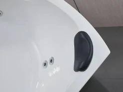 Best Bañera angular hidromasaje sistema de cascada AGLENA - 2 plazas - 350L - 150 x 150 x 60 cm Bañera De Hidromasaje|Bañera Rinconera