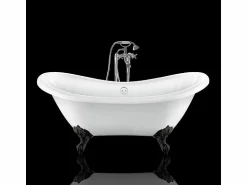 ROGIER & MOTHES Bañera con patas DARLINGTON 175 cm patas ÁGUILA NEGRAS