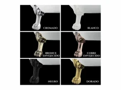 ROGIER & MOTHES Bañera con patas RICHMOND 155 cm patas LEÓN COBRE ENVEJECIDO
